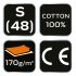 NEO TOOLS Flanel munkaing, zöld-fekete, 100% pamut, S 81-546-S