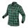 NEO TOOLS Flanel munkaing, zöld-fekete, 100% pamut, XXXL 81-546-XXXL