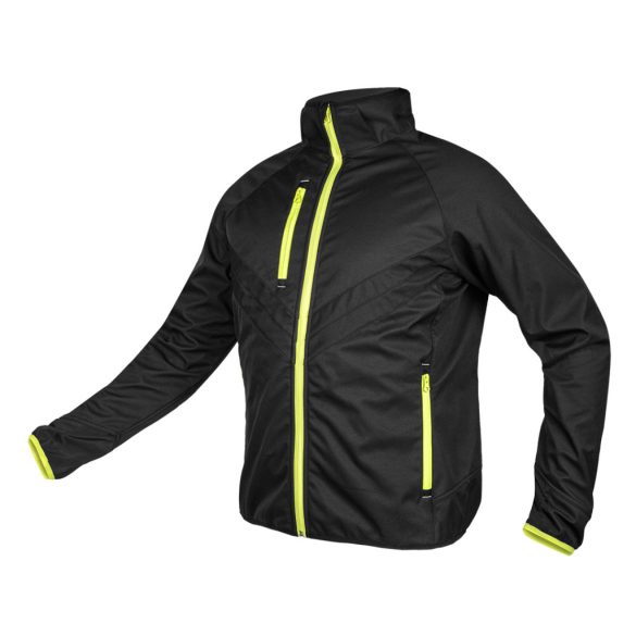 NEO TOOLS Softshell munkavédelmi kabát, fekete-sárga, XL 81-562-XL