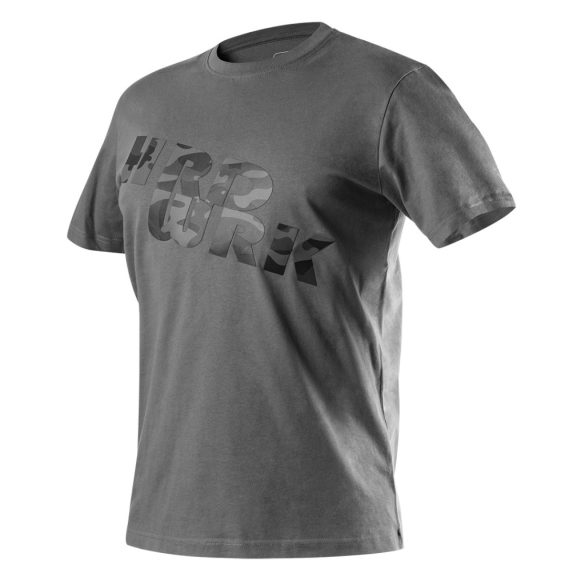 NEO TOOLS Munkavédelmi póló, feliratos, szürke, CAMO, 100% pamut, 180g/m2, XL 81-604-XL