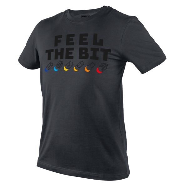 NEO TOOLS Munkavédelmi póló, FEEL THE BIT, 100% pamut, 180g/m2, XL 81-641-XL