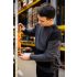 NEO TOOLS Munkavédelmi pulóver COMFORT, szürke-fekete, 57% pamut 39% poliészter, S 81-651-S