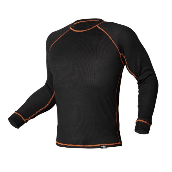 NEO TOOLS Thermo aláöltözet felső, hosszú ujjú, fekete, BASIC, XXL/XXXL 81-661-XXL/XXXL