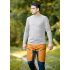 NEO TOOLS Munkavédelmi póló, hosszú ujjú, szürke, 90% pamut, XXXL 81-690-XXXL