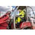 NEO TOOLS Láthatósági Softshell Munkavédelmi kabát, kapucnival, sárga, XL 81-700-XL