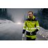 NEO TOOLS Láthatósági Softshell Munkavédelmi kabát, kapucnival, sárga, XL 81-700-XL