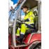 NEO TOOLS Láthatósági Softshell Munkavédelmi kabát, kapucnival, sárga, XL 81-700-XL