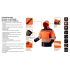 NEO TOOLS Láthatósági Softshell Munkavédelmi kabát, kapucnival, narancssárga, M 81-701-M