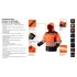 NEO TOOLS Láthatósági Softshell Munkavédelmi kabát, kapucnival, narancssárga, M 81-701-M