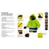 NEO TOOLS Láthatósági Munkavédelmi kabát, extrán szigetelt, sárga, M 81-710-M