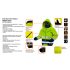 NEO TOOLS Láthatósági Munkavédelmi kabát, extrán szigetelt, sárga, S 81-710-S