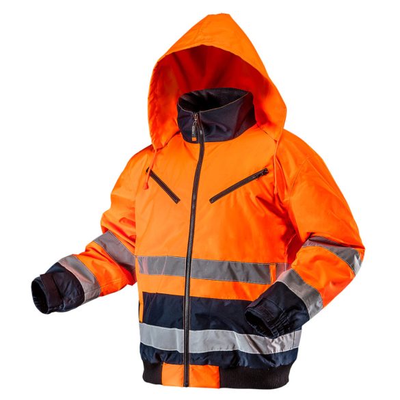 NEO TOOLS Láthatósági Munkavédelmi kabát, extrán szigetelt, narancssárga, L 81-711-L