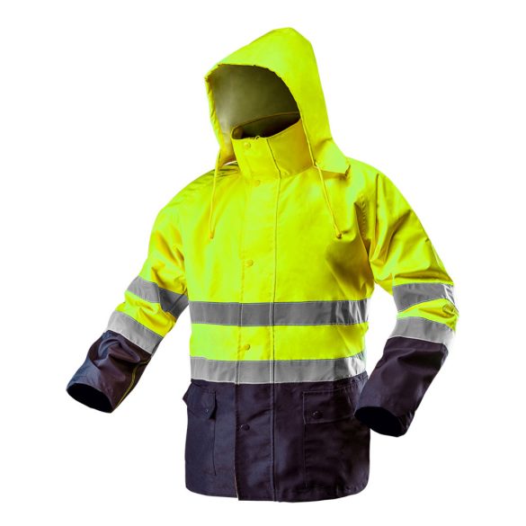 NEO TOOLS Láthatósági Munkavédelmi kabát, vízálló, sárga, XXXL 81-720-XXXL