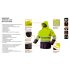 NEO TOOLS Láthatósági Munkavédelmi kabát, vízálló, sárga, XXXL 81-720-XXXL