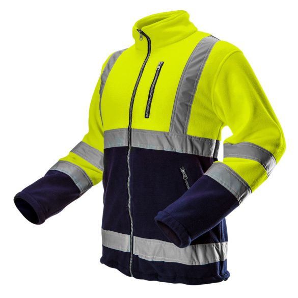 NEO TOOLS Láthatósági Polár Munkavédelmi kabát, sárga, L 81-740-L