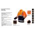 NEO TOOLS Láthatósági Polár Munkavédelmi kabát, narancssárga, S 81-741-S