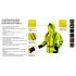 NEO TOOLS Láthatósági Munkavédelmi kabát, citromsárga, kapucnival, L 81-745-L