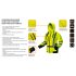 NEO TOOLS Láthatósági Munkavédelmi kabát, citromsárga, kapucnival, L 81-745-L