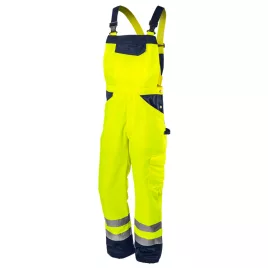   NEO TOOLS Láthatósági kantáros munkanadrág, lélegző, 240gsm, Polyester+pamut, sárga, S 81-777-S