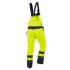 NEO TOOLS Láthatósági kantáros munkanadrág, lélegző, 240gsm, Polyester+pamut, sárga, S 81-777-S