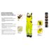 NEO TOOLS Láthatósági kantáros munkanadrág, lélegző, 240gsm, Polyester+pamut, sárga, S 81-777-S