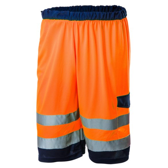 NEO TOOLS LÁTHATÓSÁGI HÁLÓS RÖVIDNADRÁG, NARANCSSÁRGA, S 81-783-S