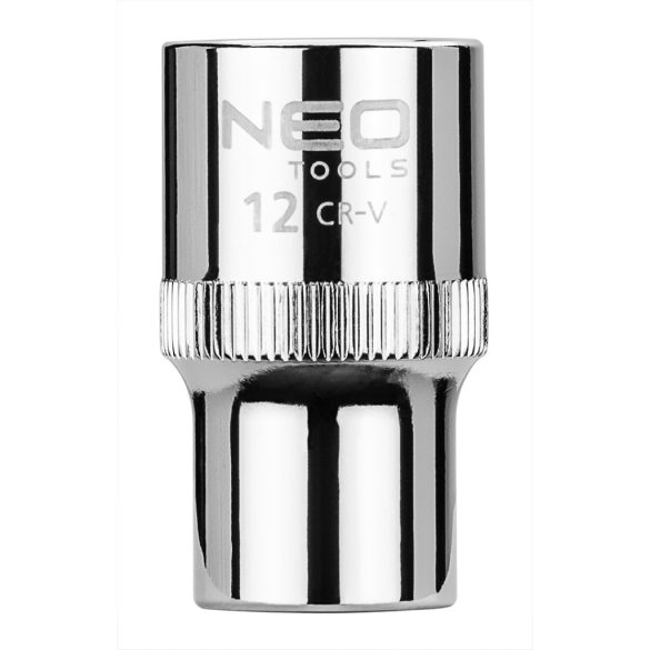 NEO TOOLS Dugókulcs 12mm, 1/2", 6 pontos, SUPERLOCK 25 év garanciával 08-012