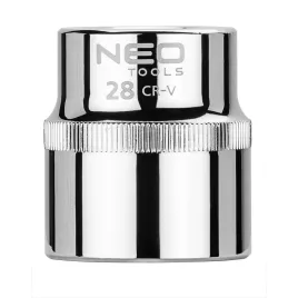   NEO TOOLS Dugókulcs 28mm, 1/2", 6 pontos, SUPERLOCK 25 év garanciával 08-028