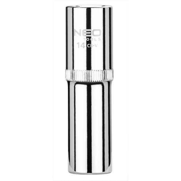 NEO TOOLS Dugókulcs 14mm, 1/2", hosszú, 6 pontos, SUPERLOCK 25 év garanciával 08-053