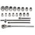NEO TOOLS Dugókulcskészlet 3/4", 21db  25 év garanciával 08-061