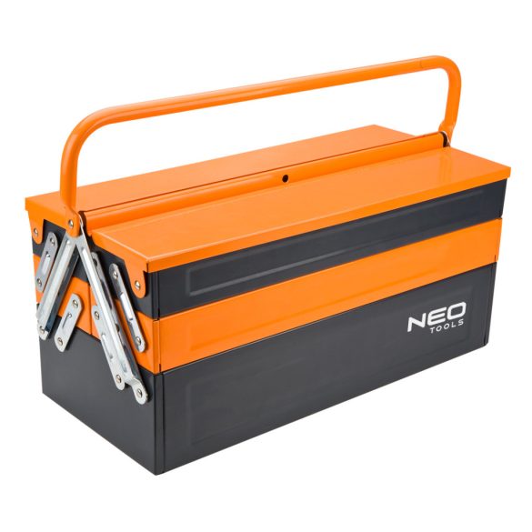 NEO TOOLS Szerszámosláda, szerszámláda FÉM, 450X235X260mm 25 év garanciával 84-100