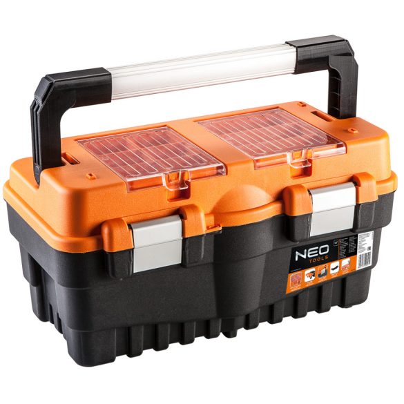 NEO TOOLS Szerszámosláda, szerszámláda 18", 460x255x240mm, 2 szortimenter 84-102