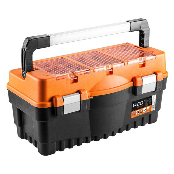 NEO TOOLS Szerszámosláda, szerszámláda 21", 545x270x280mm, 3 szortimenter 84-105