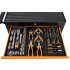 NEO TOOLS Műhelykocsi, 5 fiókos, 117db szerszámmal, 680x460x825mm, szerszámkocsi 25 év garanciával 84-214-6