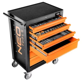   NEO TOOLS Műhelykocsi, 6 fiókos, 149db szerszámmal, 680x460x1030mm, szerszámkocsi 25 év garanciával 84-221-9