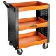 NEO TOOLS Műhelykocsi, nyitott műhelykocsi, 3 polcos, 630x390x830mm, teherbírás:120kg, szerszámkocsi 84-229