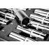 NEO TOOLS Dugókulcskészlet hosszú 1/2” 14db, 8-21mm, műhelykocsitálcával 25 év garanciával 84-243