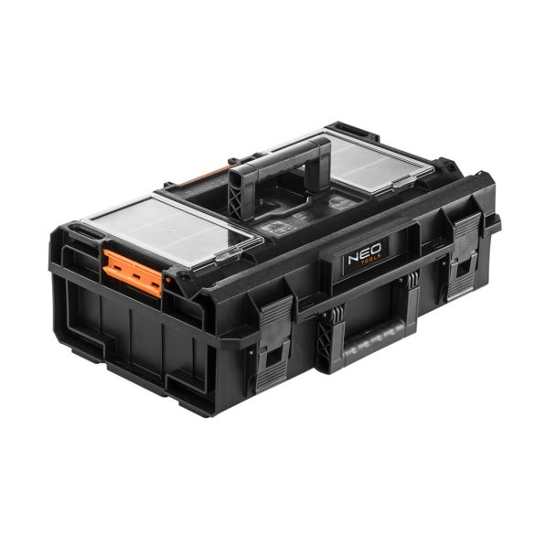 NEO TOOLS Rakásolható szerszámosláda, szerszámláda, műanyag, 200, 58,5x19x38,5cm, System I. 84-255