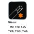 NEO TOOLS Torxkulcs KÉSZLET „T” MARKOLATTAL 6db, MŰHELYKOCSITÁLCÁVAL 84-264