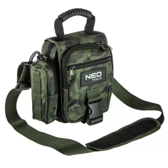 NEO TOOLS Szerszámtáska terepmintás, 600D poliészter, 4 belsőzseb, 4 külső zseb, 36x26cmx10cm 84-323