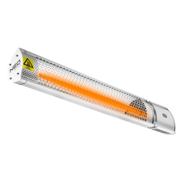 NEO TOOLS Halogén, infravörös hősugárzó 2000W, IP65, infravörös arany halogén izzó, kül és beltér, fal és menny., 18m2 2 év garanciával 90-030
