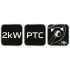 NEO TOOLS Ipari PTC Elektromos Kerámia Hősugárzó 2 kw, Két fokozat, állítható szög, levehető fogantyú, 197 m3/h 2 év garanciával 90-062
