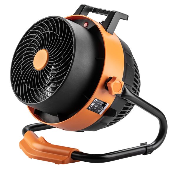NEO TOOLS Elektromos hősugárzó ventiátorral, 2az1-ben, 2,4kW, manuális, termosztát, 460 m3/h 2 év garanciával 90-070