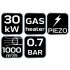 NEO TOOLS Gázos hőlégbefúvó, propán, 30kW 2 év garanciával 90-084