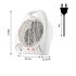 NEO TOOLS Fűtőventilátor, álló, 2 fokozatú, 1000/2000W 2 év garanciával 90-116