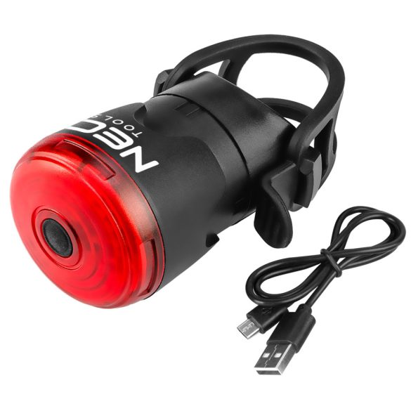 NEO TOOLS Kerékpár lámpa, hátsó, féklámpa funkcióval 91-003