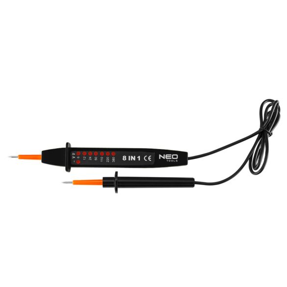 NEO TOOLS Feszültségvizsgáló, fázisceruza, 8az1ben,  AC/DC 6-380V 94-006