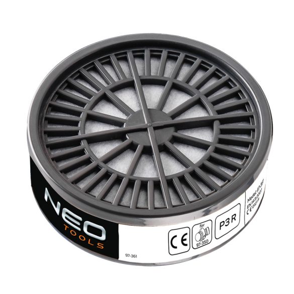 NEO TOOLS Szűrő, class P3 R, por és kis részecskék elleni védelem, 97-350-hez 97-361