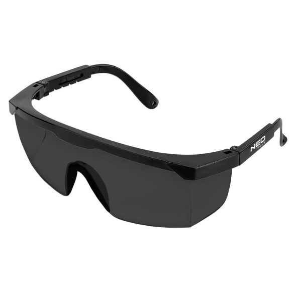 NEO TOOLS Biztonsági szemüveg, sötét lencsékkel, állítható szárral 97-507