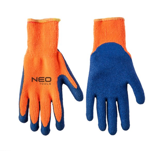 NEO TOOLS Munkakesztyű, szigetelt, akril, kemény latexbevonattal, 3142X, "10 97-611